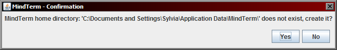 An image of the directory install location on a Windows machine.